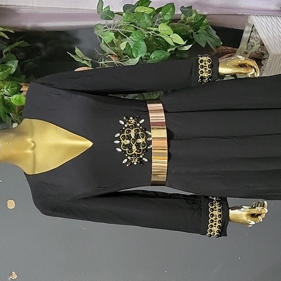 NWT Trina Turk Swank Black Jumpsuit Size 6 - Picture 2 of 12